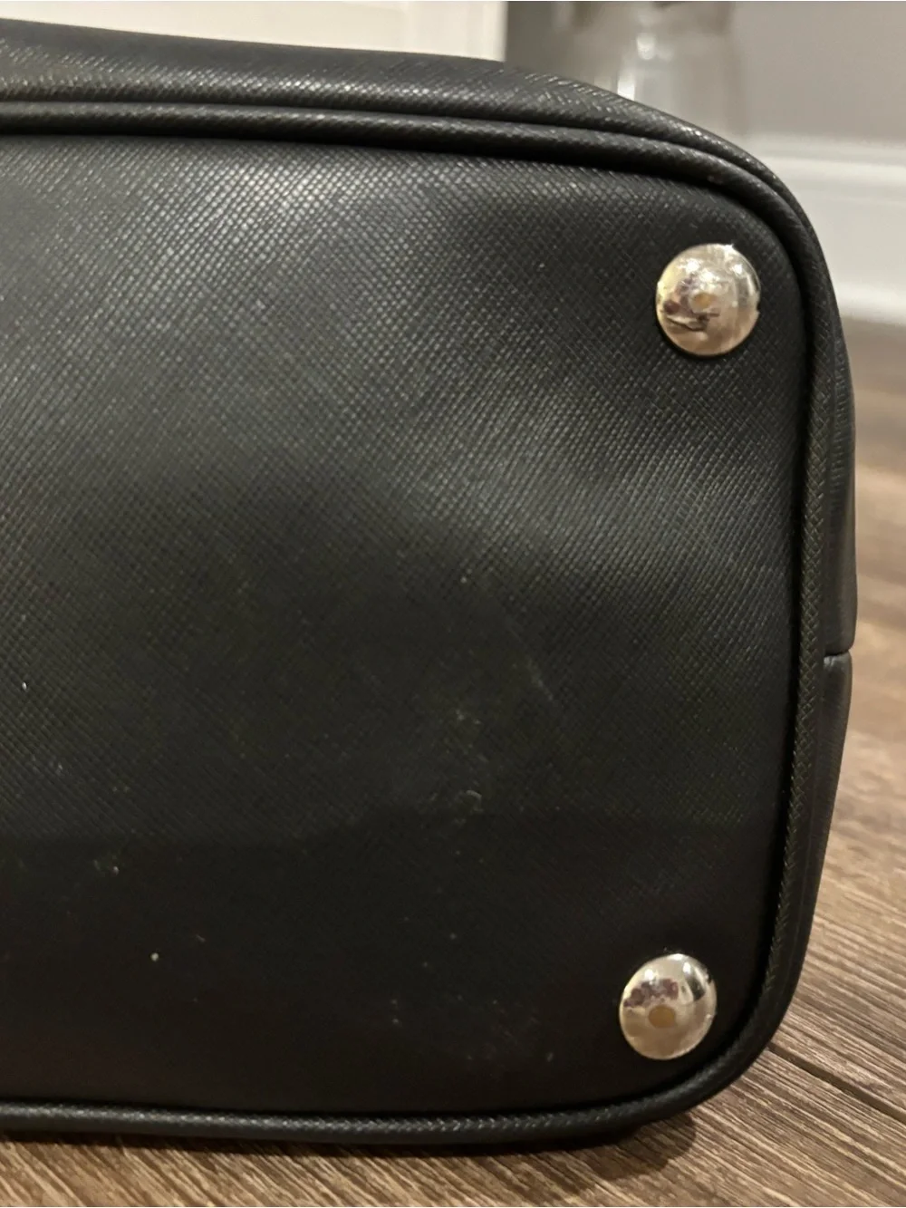 Saffiano leather dome satchel from the Coach Peyton collection